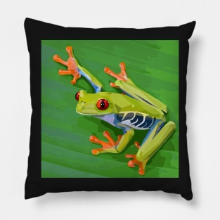 Geometric Tree Frog Pillow