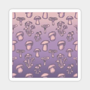 Pretty Pink Mushrooms Magnet
