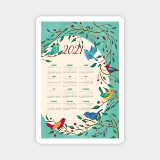 Chirping into 2021 - Calendar design Magnet