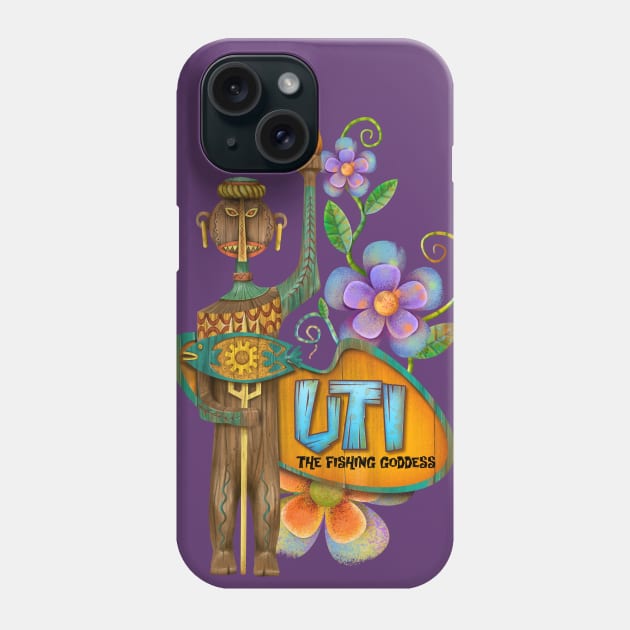 Tiki goddess Phone Case by Rosado