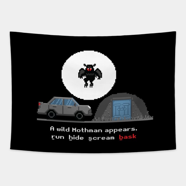 Mothman the Game Tapestry by futiledesigncompany