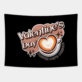 Coffee Date Valentines Tapestry