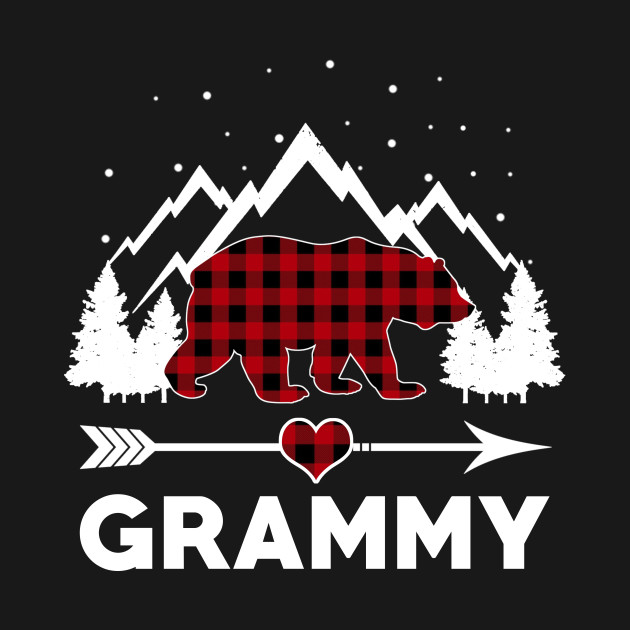 Discover Grammy Bear Buffalo Plaid Matching Family Christmas Pajama - Bear Family Christmas - T-Shirt