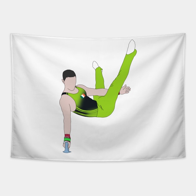 Rhys McClenaghan 2023 World Gymnastics Championships Tapestry by Coach Alainne Designs