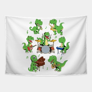 Cartoon TREX Big Band Tapestry