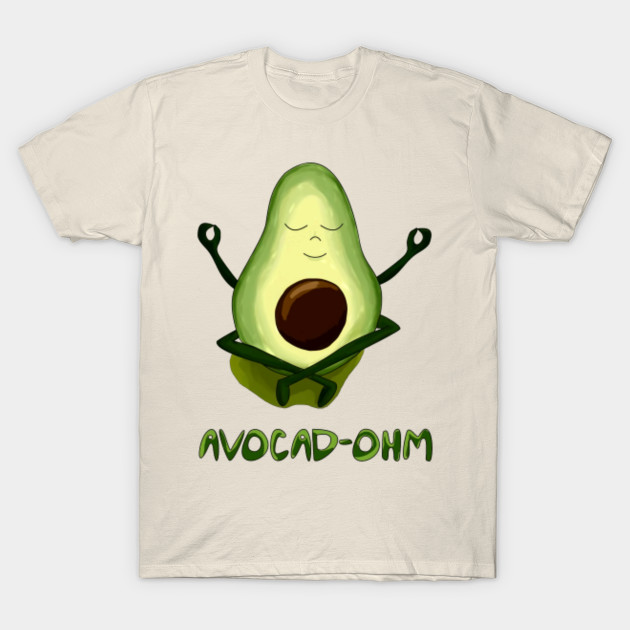 Yoga OMMM with A cute avocado best gift - Yoga Om Namaste - T-Shirt ...