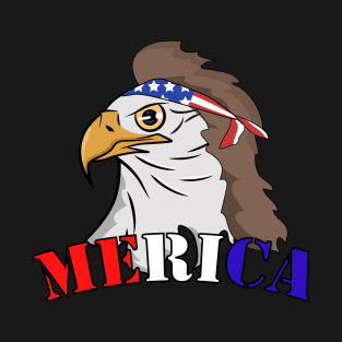 Eagle Mullet Merica - american flag T-Shirt