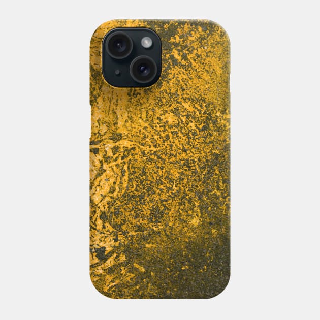 Beautiful golden paint effect on rough surface Phone Case by textural