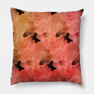 Fall Watercolor Ombre Leaves Pillow