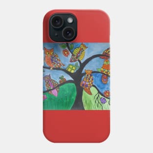 Colourful Owls and gifts Phone Case
