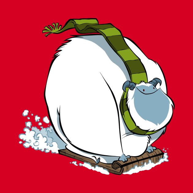 Sledding Yeti by westinchurch