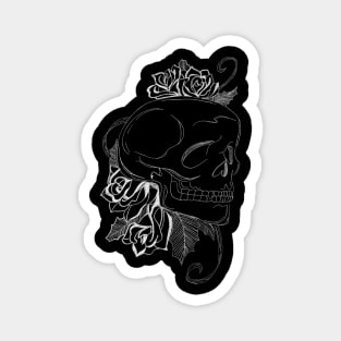 Skull and flowers Magnet