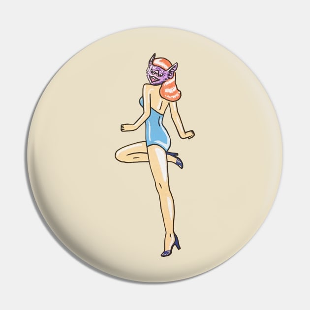 Batty Pin Up Girl Pin by lexalion