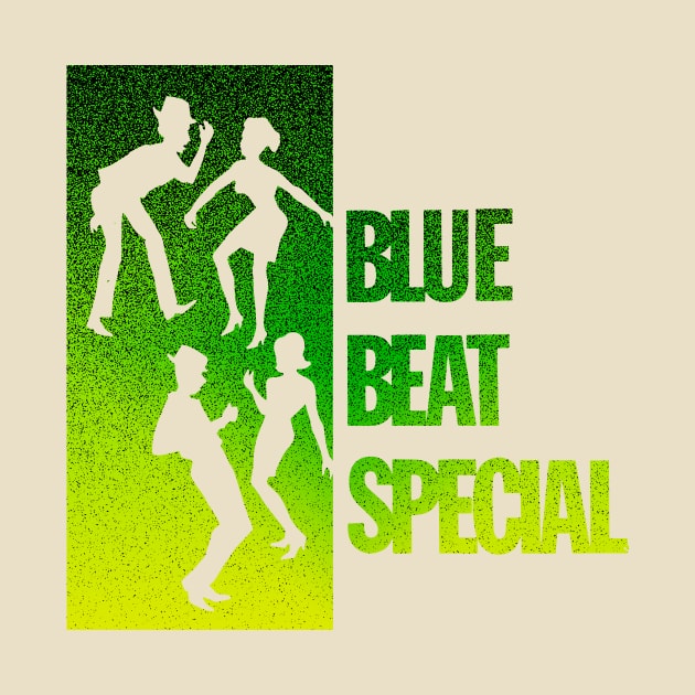 blue beat special ska graphic by HAPPY TRIP PRESS