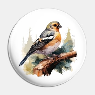 Finch Bird Pin