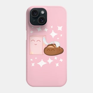 Cute Bread And Box Happy Hug With Stars Phone Case