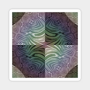 Purple Rainbow Animal Print Zebra Stripes Magnet