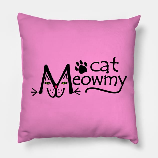 Cat Meowmy Pillow by RawSunArt