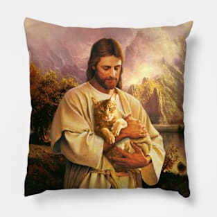 The Holy Cat of Christ Pillow