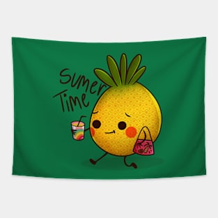 Summer Time Pineapple Tapestry