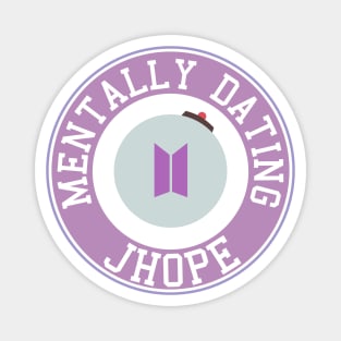 Mentally dating BTS Jhope logo Magnet