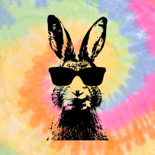 Bunny Face With Sunglasses For Boys Men Kids Easter Day T-Shirt