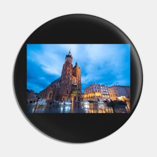 St Mary's Basilica (Mariacki Church) in Krakow, Poland Pin