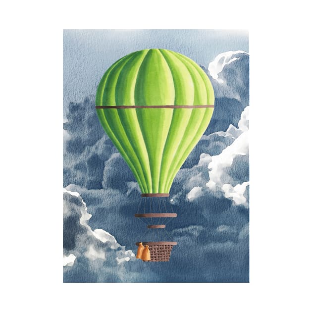 Fantasy balloon in clouds by PallKris