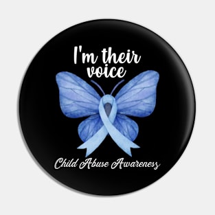 Child Abuse Prevention Awareness Month Blue Ribbon gift idea Pin