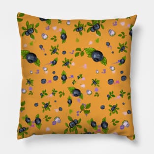 Blueberries Orchard Pillow