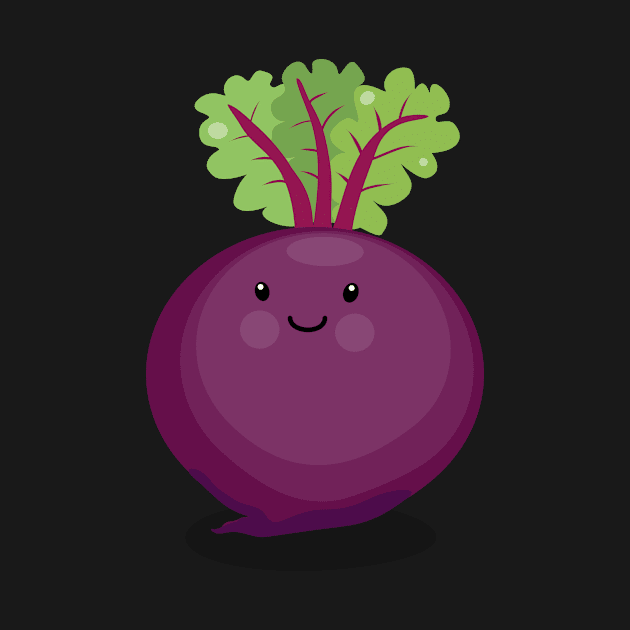 Funny beet root cartoon illustration by FrogFactory