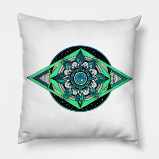 Teal Portal Pillow