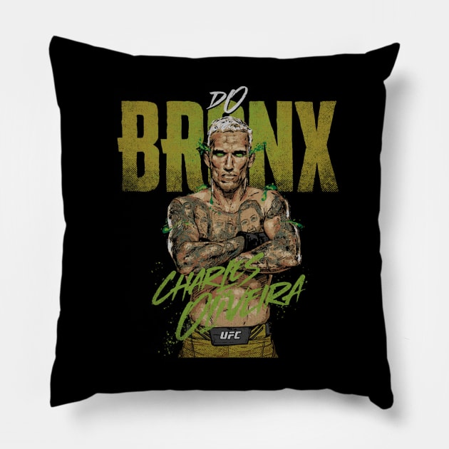 Charles Oliveira Do Bronx Pillow by ganisfarhan