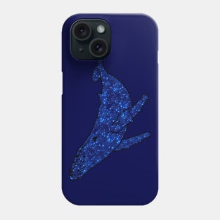 Blue stars Galaxy whale Phone Case