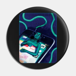 Blue Light Sickness Pin