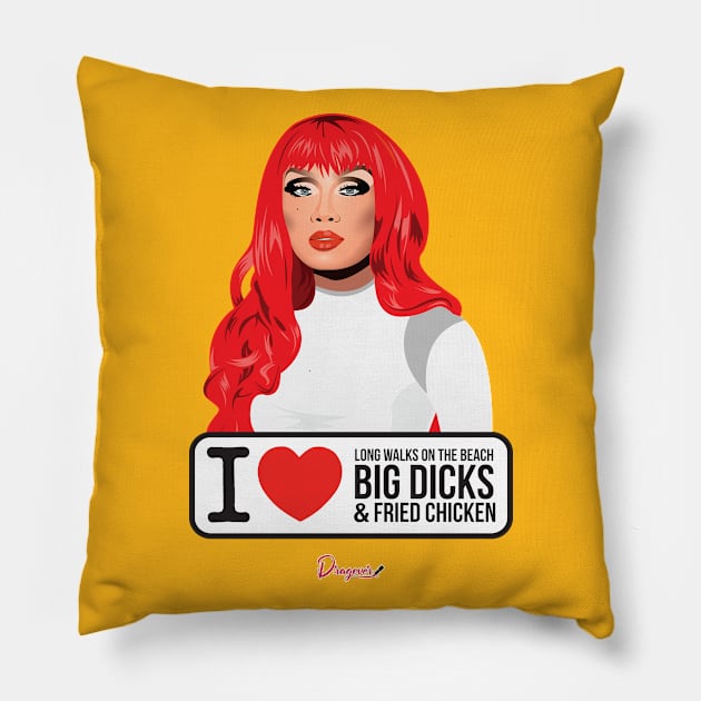 Jujubee from Drag Race Pillow by dragover