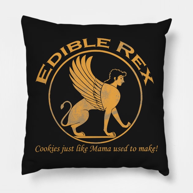 Edible Rex Pillow by calavara