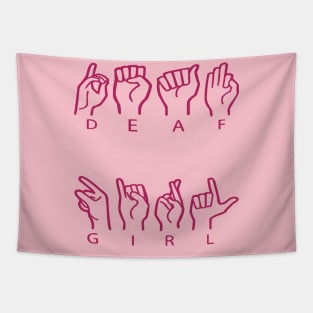 Deaf Girl Tapestry