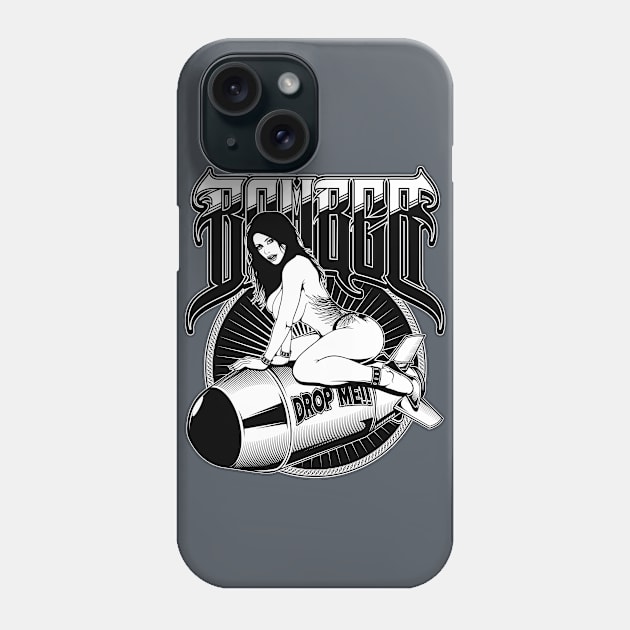 Bomber Pin-Up Girl Phone Case by fatline