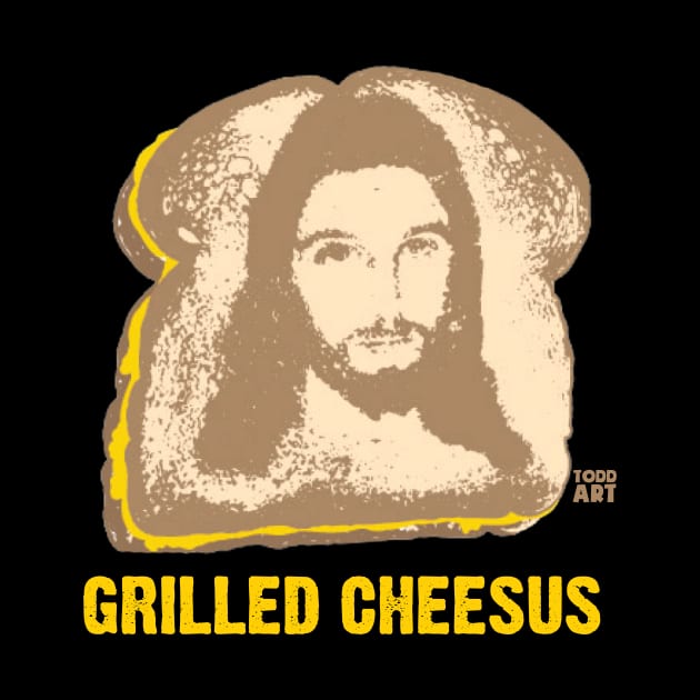 GRILLED CHEESUS by toddgoldmanart