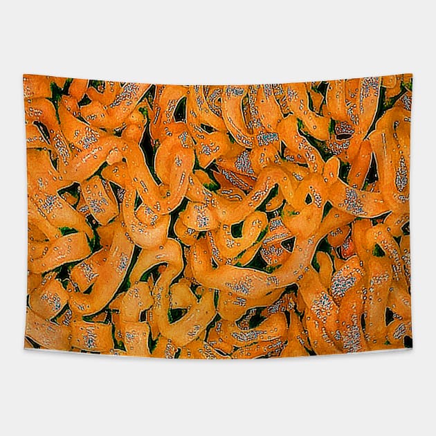 Orange Ramen Tapestry by BlakCircleGirl