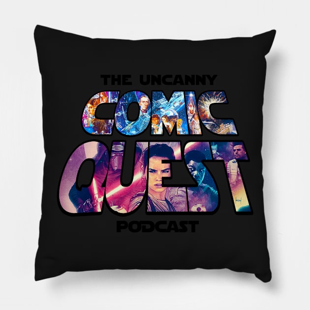 Uncanny Comic Quest - Galaxy Edition Pillow by UncannyComicQuest