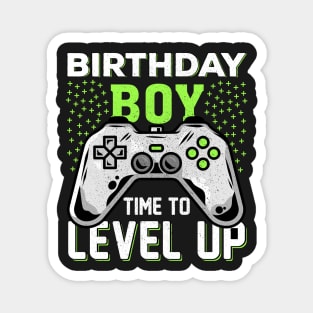 Birthday Boy Time to Level Up Video Game Birthday Gift Boys Magnet