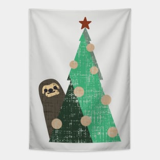 Minimal Christmas Slot Tapestry