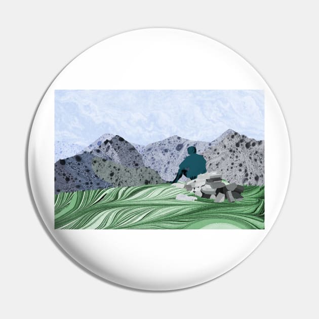 Highland Peaks: The 5 Sisters of Kintail Pin by MarbleCloud