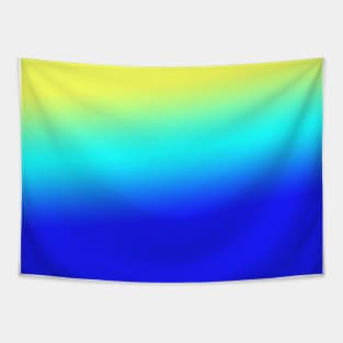 blue yellow green texture art Tapestry