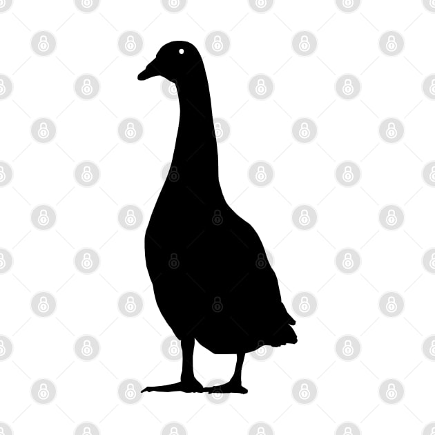 Goose Black Silhouette Animal Pet Cool Style by gin3art