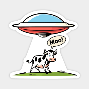 UFO Cow Abduction Magnet