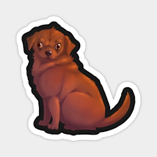 Chubby Dog Magnet