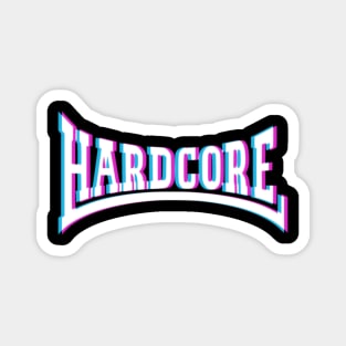 Hardcore Techno 3D Logo Magnet